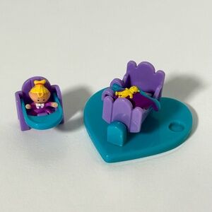 Vintage 90s BlueBird Polly Pocket Pollyville Baby Friends Play Set 1 Figure (21C